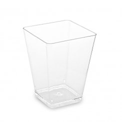 Fingerfood négyzet alakú csésze 160 ml, 20 db