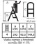 Schodíky Strend Pro LFT160 4 stupienkové, oceľové, EN14183, 150 kg (akce)