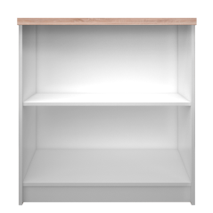 Niedriges Regal, Weiß/Sonoma-Eiche, TOPTY 16