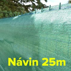 Sieť tieniaca zelená 1,8x25 m HDPE 150g/80% GARDENKUS KLC