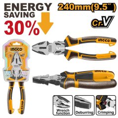 INGCO Industrial CrV 240 mm-es hosszú karú kombinált fogó