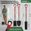 Ásó Strend Pro Premium RedShark, hegyes, fa nyéllel, D 1150 mm