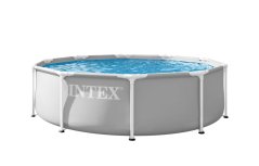Cadru de grădină pentru piscină rotund 305x76 cm, gri, INTEX 26700ND (akce)