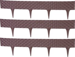 Palisáda RattanPalisade L-2,40 m, tmavě hnědá, bal. 3 ks, 820x95/200 mm, UV