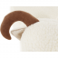 Tabure v obliki jagnjeta, bel/natur, VISALI