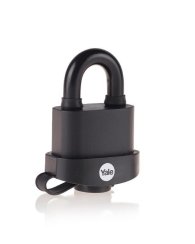 Ključavnica Yale Y220B/51/118/1, High Security, obešanka, laminirano jeklo, črna, 53 mm, 3 ključi