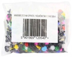 Sada farebných čalúnických kolíkov, 500-dielna MAR-POL