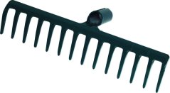 Metallrechen 16 Zähne, ohne Stiel