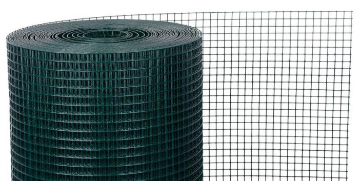 Plasa GARDEN PVC 1000/19x19/1,45 mm, verde, RAL 6005, patrat, gradina, crestere, ambalaj. 10 m