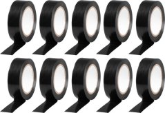 Trak Strend Pro, 19 mm, L-10 m, maks. 80°C, 600V, črna, izolacijska, lepilna, PVC, pak. 10 kosov