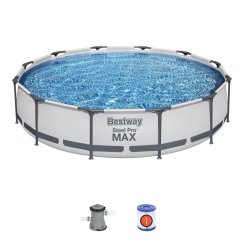 Piscina Bestway® Steel Pro MAX, 56416, filtru, pompa, 3,66x0,76 m