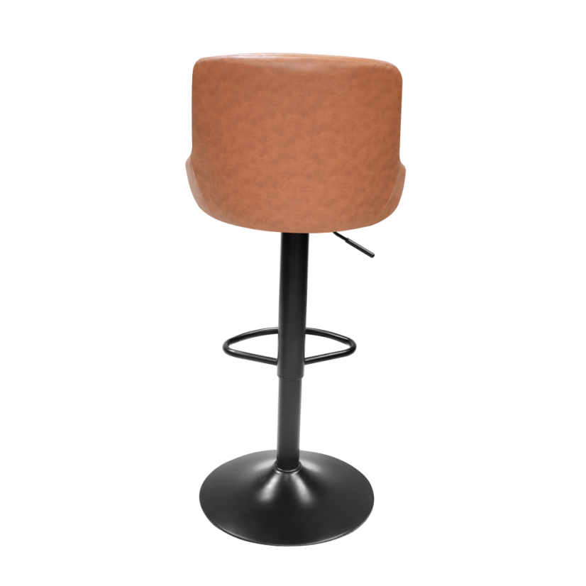 Barová židle, koňaková/černá, TERKAN NEW