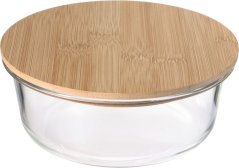 Dóza MagicHome, okrúhla, 950 ml, s bambusovým vekom