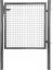 Gate Strend Pro METALTEC ECO 2, 1000/1500/50x50 mm, kerek keret, antracit, egyszárnyú, kerti, ZN+PVC, RAL7016