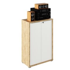 Schrank, Eiche Artisan/Weiß, RIOMA TYP 09