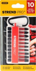 Set de biți Strend Pro Premium, PH, PZ, TORX, S2, 1/4", 50mm, 10 bucăți