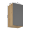 Hängeschrank, Artisan Eiche/mattgrau, universal, LANGEN G40