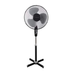 Ventilátor stojanový 50W o40cm HURRICANE, čierno-sivý