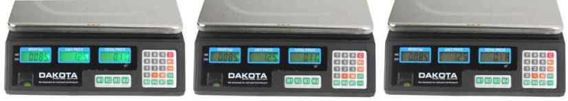 Digitale Tischwaage bis 40 kg, Wiegefläche 33 x 23 cm, DAKOTA