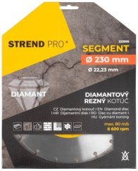 Kotouč Strend Pro 521A, 230 mm, diamantový, segment