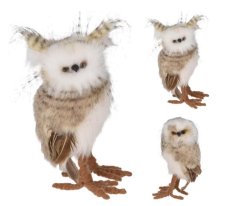 Figura sovice 15x9x18 cm mix