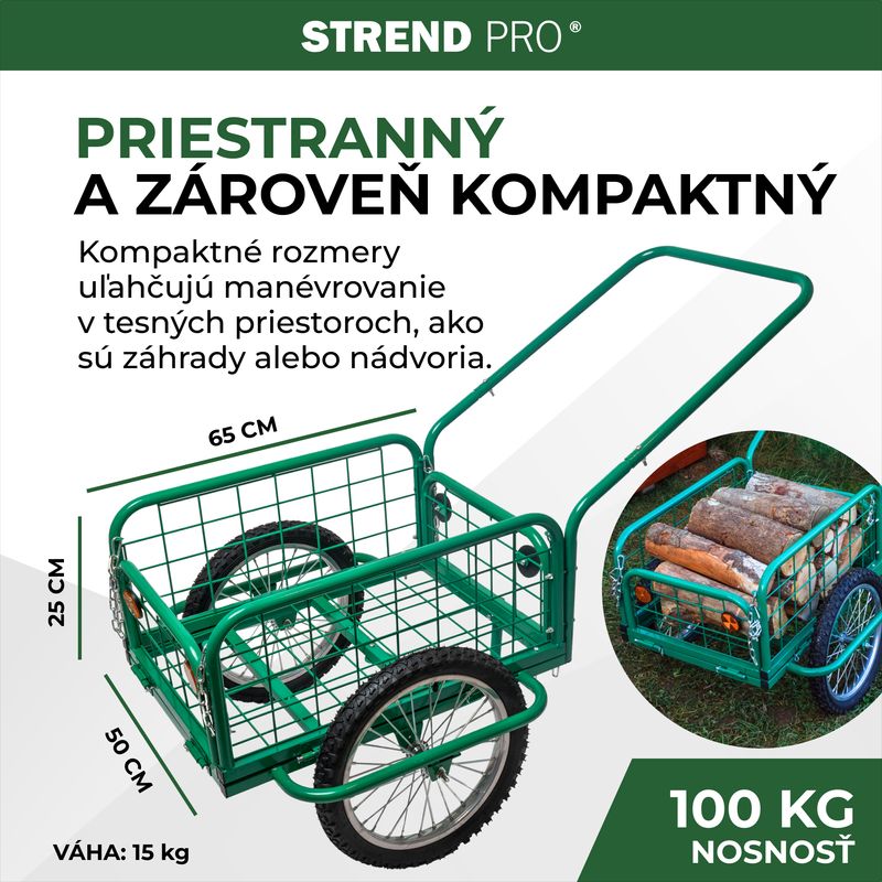 Wózek Victor, transportowy, koło dmuchane, max. 100 kg