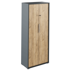 Schrank mit Schloss, Artisan Graphit/Eiche, RIOMA NEW TYPE 31