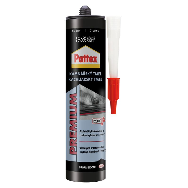 Silikon Pattex Premium Kachliarsky, schwarz, 280 ml