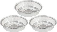 MagicHome bol, 22,4x4,6 cm, grătar, 3 buc, Alu, rotund