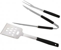 Strend Pro Grill set alata, za roštiljanje i pečenje, nehrđajući čelik, 3-dijelni