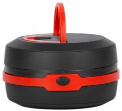 Strend Pro Camping lámpa, összecsukható, kempinglámpa, 3xAA, piros, 8,5x5/13 cm