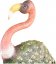 Dekoration MagicHome Mecco, Flamingo, Dose, 37x19x85 cm