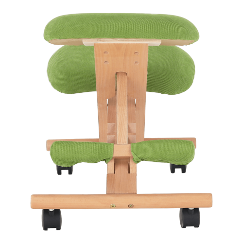 Ergonomiczny fotel klęczący, zielony/buk, GROCO