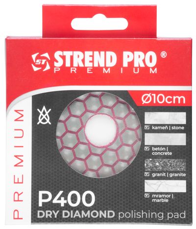 Strender Pro PREMIUM DP514, 100 mm, G0400, gyémánt, csiszoló, polírozó