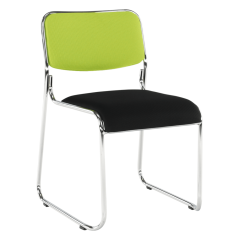 Besprechungsstuhl, grün/schwarzes Netzgewebe, BULUT