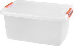 Škatla s pokrovom KIS K Zapah L, bela, 39x59x28 cm