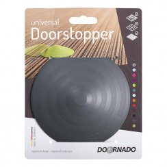 Türstopper TÜRSTOPPER, Anschlag, Kunststoff hinter der Tür, Tür auf dem Boden, grau