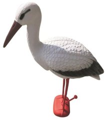 Dekoracija Strend Pro Stork bijela, 72x20x15cm (akce)