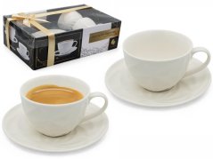 Šálka s podšálkou 220 ml 2+2 sada