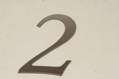 Hišna številka ALU 14 cm št.2