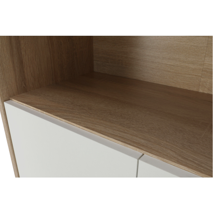 Regal mit Schrank, Sonoma-Eiche/weiß, JOHAN 2 NEW 10