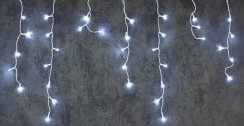 Řetěz MagicHome Vánoce Icicle, 800 LED studený bílý, rampouchový, jednoduché svícení, 230 V, 50 Hz, IP44, exteriér, osvětlení, L-20 m