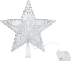 Hviezda MagicHome Vianoce, plast, 10xLED teplá biela, 25 cm, 2xAA