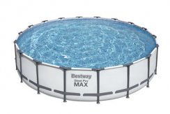 Pool Bestway® Steel Pro MAX, 56462, filter, črpalka, lestev, ponjava, 5,49x1,22 m