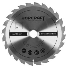 Piła Worcraft TS-2000A, 2000W, 250x30x24T, 240V, IPX0, stół, 2 tarcze gratis