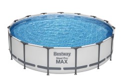 Bazen Bestway® Steel Pro MAX, 56488, filter, črpalka, lestev, pokrov, 4,57x1,07 m