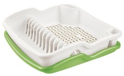Ocjeđivač za suđe UH 39X39XH11CM bijelo/zeleni ";BRIO"; TONTARELLI