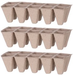 Pflanzgefäß Strend Pro Herrison P1110, Papier, 10 Transplantate, Packung. 3 Stk