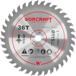 Kotouč Worcraft CMCS-S20LiB, 115x9, 5 mm, 36T, pilový