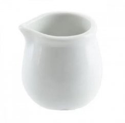 Porcelanowy dzbanek na mleko w kolorze białym o pojemności 0,02l